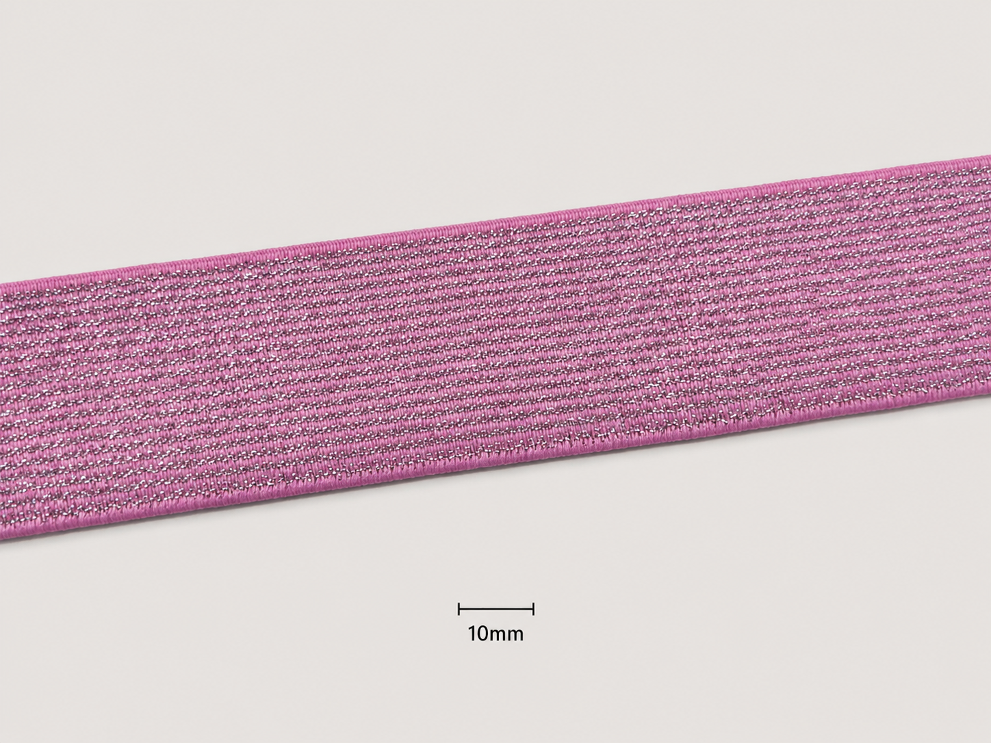 Elastic tape Polyester Woven Metal yarn